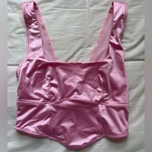 Colsie Pink Mesh Top